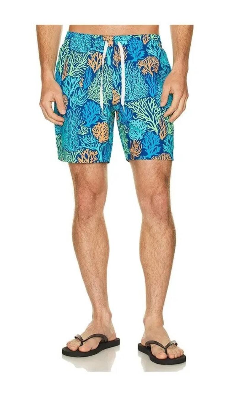 Chubbies 7 Swim Short Lined Bright Blue 7” Inseam Vacation Size M Men’s